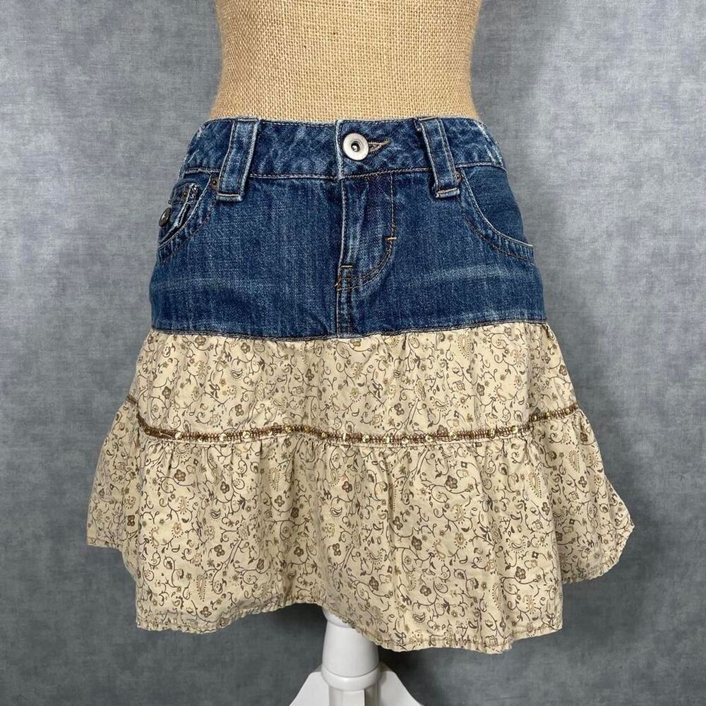 Vintage Y2K SO denim skirt